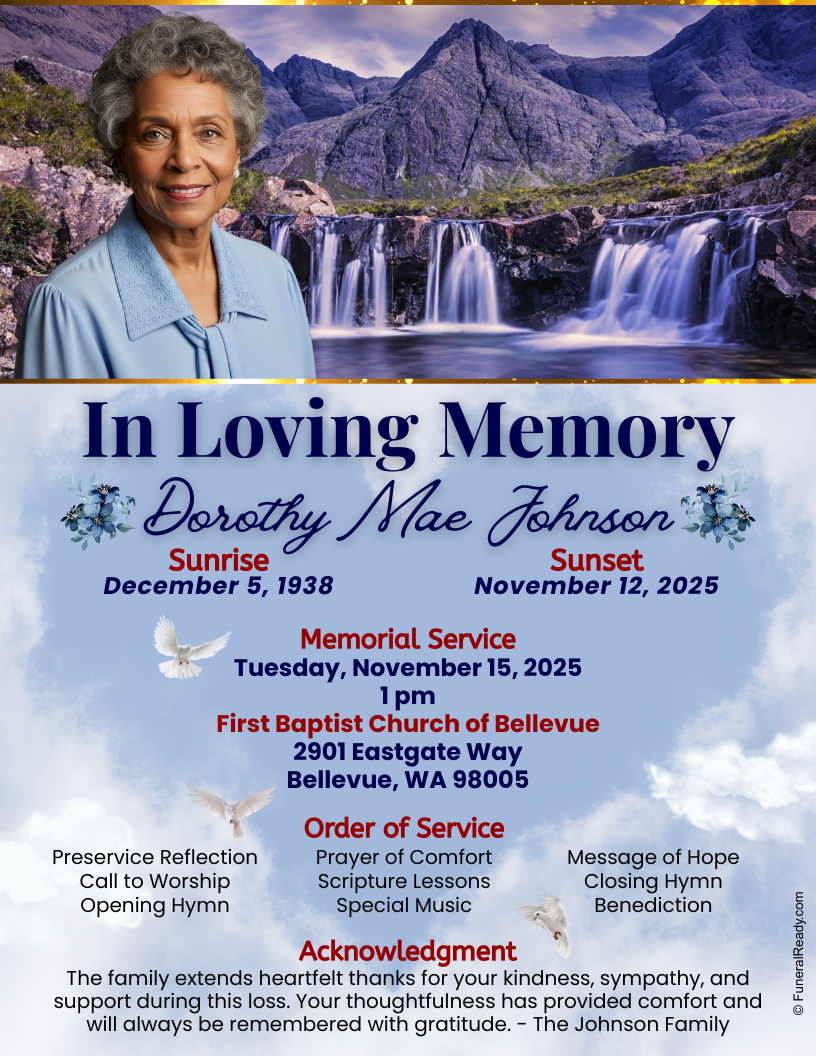 In Loving Memory Funeral Ready Memorial Programs